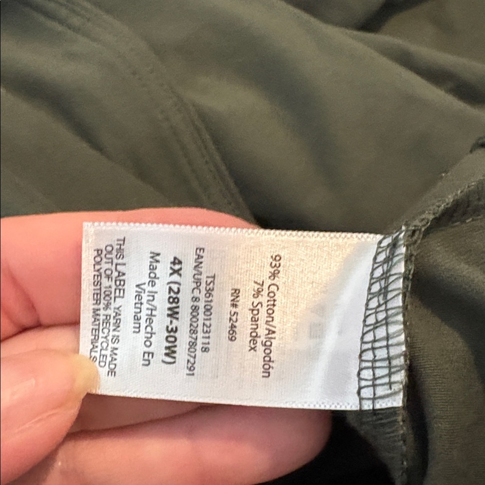NWT 4X leggings print green 1488 - Picture 6 of 6